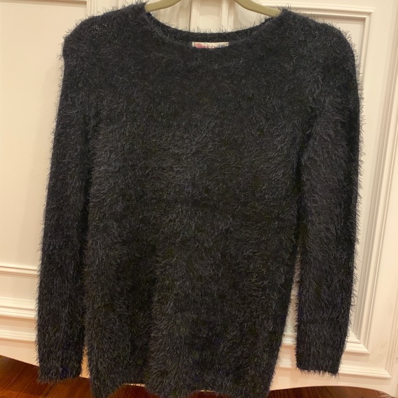NWT black fuzzy sweater - Picture 3 of 4